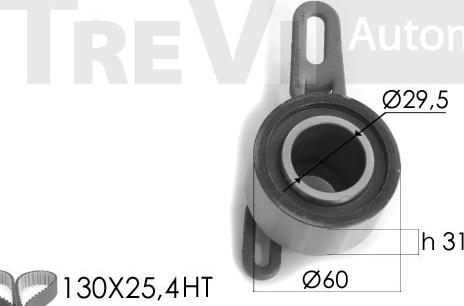 Trevi Automotive KD1121 - Kit de distribution droxauto.com