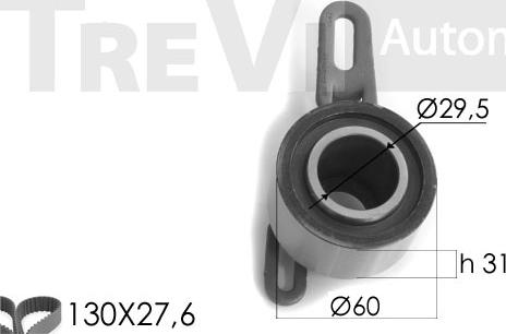 Trevi Automotive KD1122 - Kit de distribution droxauto.com