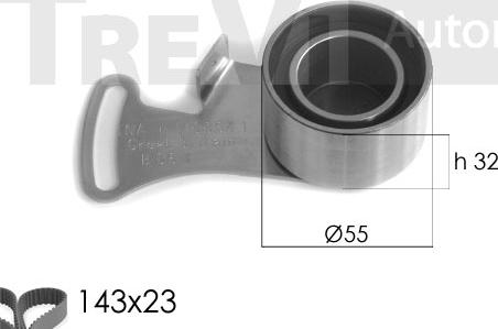 Trevi Automotive KD1170 - Kit de distribution droxauto.com