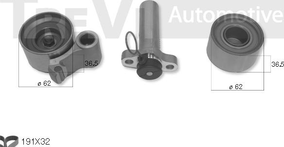 Trevi Automotive KD1341 - Kit de distribution droxauto.com