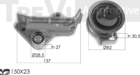 Trevi Automotive KD1347 - Kit de distribution droxauto.com