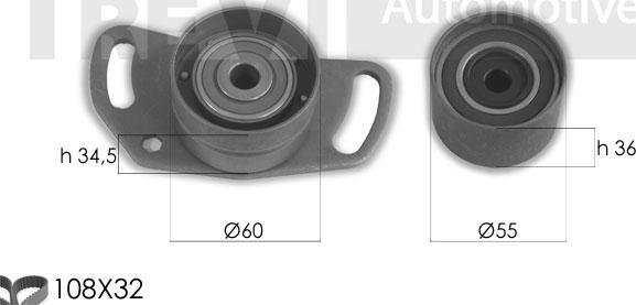 Trevi Automotive KD1360 - Kit de distribution droxauto.com