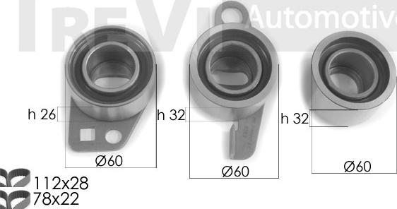 Trevi Automotive KD1368 - Kit de distribution droxauto.com
