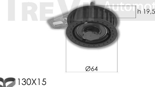 Trevi Automotive KD1317 - Kit de distribution droxauto.com