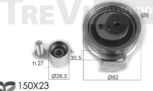 Trevi Automotive KD1327 - Kit de distribution droxauto.com