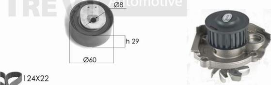 Trevi Automotive KD1208HP - Pompe à eau + kit de courroie de distribution droxauto.com