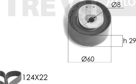 Trevi Automotive KD1208 - Kit de distribution droxauto.com