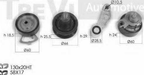 Trevi Automotive KD1288 - Kit de distribution droxauto.com