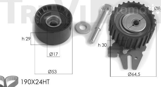 Trevi Automotive KD1231 - Kit de distribution droxauto.com