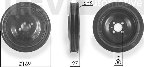 Trevi Automotive PC1144 - Poulie, vilebrequin droxauto.com