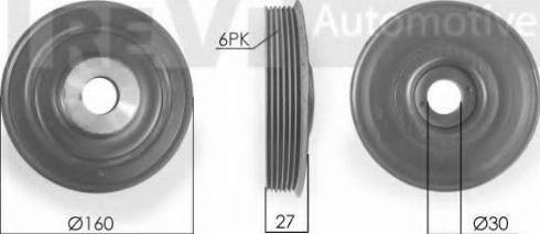 Trevi Automotive PC1156 - Poulie, vilebrequin droxauto.com