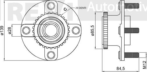 Trevi Automotive WB1775 - Kit de roulements de roue droxauto.com