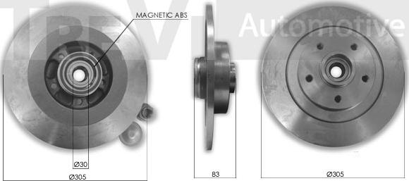Trevi Automotive WB2289 - Kit de roulements de roue droxauto.com