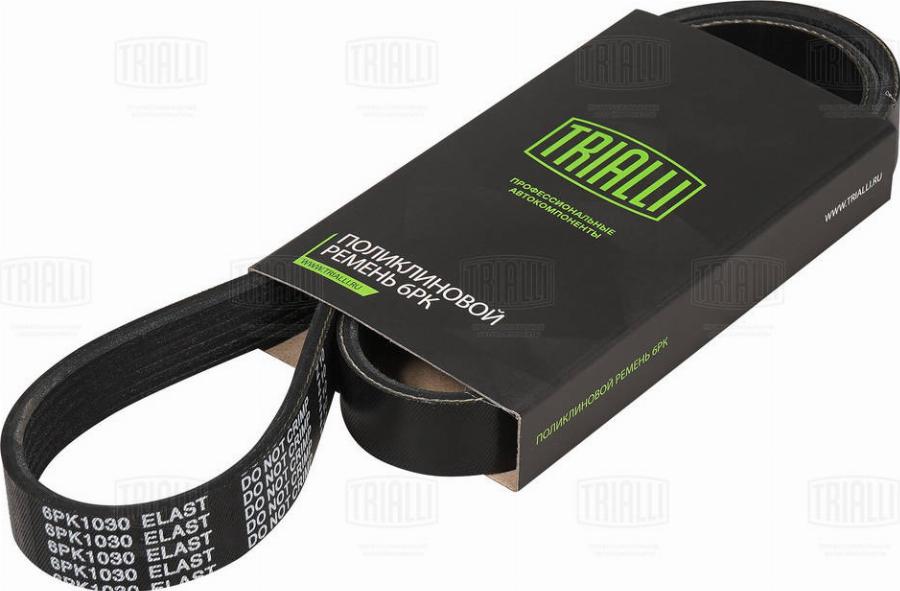Trialli 6PK1030E - Courroie trapézoïdale à nervures droxauto.com