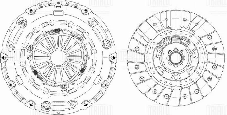 Trialli FR 1833 - Kit d'embrayage droxauto.com