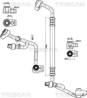 Triscan 9010 16059 - Conduite à haute / basse pression, climatisation droxauto.com
