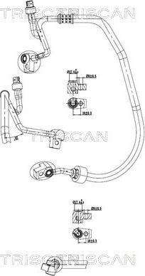 Triscan 9010 16052 - Conduite à haute / basse pression, climatisation droxauto.com