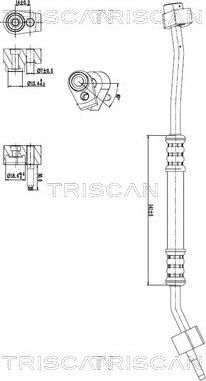Triscan 9010 16057 - Conduite à haute / basse pression, climatisation droxauto.com