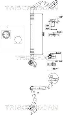 Triscan 9010 16003 - Conduite à haute / basse pression, climatisation droxauto.com