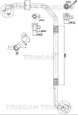 Triscan 9010 16015 - Conduite à haute / basse pression, climatisation droxauto.com