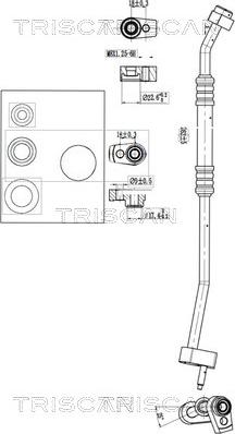 Triscan 9010 16017 - Conduite à haute / basse pression, climatisation droxauto.com