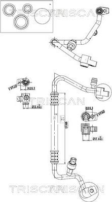 Triscan 9010 16029 - Conduite à haute / basse pression, climatisation droxauto.com