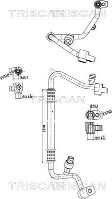 Triscan 9010 16023 - Conduite à haute / basse pression, climatisation droxauto.com