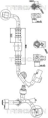 Triscan 9010 16022 - Conduite à haute / basse pression, climatisation droxauto.com