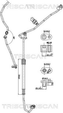Triscan 9010 29030 - Conduite à haute / basse pression, climatisation droxauto.com