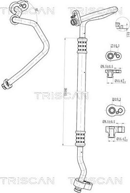 Triscan 9010 29028 - Conduite à haute / basse pression, climatisation droxauto.com