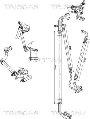 Triscan 9010 24003 - Conduite à haute / basse pression, climatisation droxauto.com