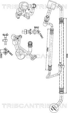 Triscan 9010 24011 - Conduite à haute / basse pression, climatisation droxauto.com