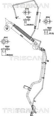 Triscan 9010 28090 - Conduite à haute / basse pression, climatisation droxauto.com