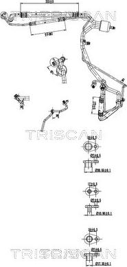 Triscan 9010 28049 - Conduite à haute / basse pression, climatisation droxauto.com