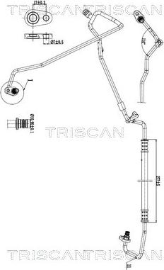 Triscan 9010 28046 - Conduite à haute / basse pression, climatisation droxauto.com
