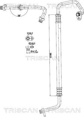 Triscan 9010 28047 - Conduite à haute / basse pression, climatisation droxauto.com