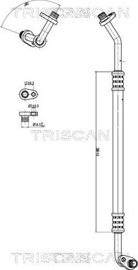Triscan 9010 28053 - Conduite à haute / basse pression, climatisation droxauto.com
