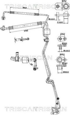 Triscan 9010 28063 - Conduite à haute / basse pression, climatisation droxauto.com