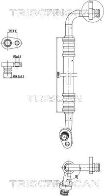 Triscan 9010 28005 - Conduite à haute / basse pression, climatisation droxauto.com