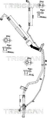 Triscan 9010 28088 - Conduite à haute / basse pression, climatisation droxauto.com