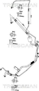 Triscan 9010 28087 - Conduite à haute / basse pression, climatisation droxauto.com