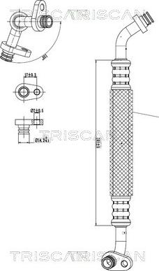 Triscan 9010 28023 - Conduite à haute / basse pression, climatisation droxauto.com