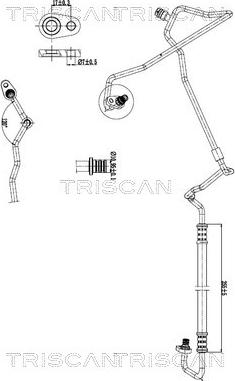 Triscan 9010 28076 - Conduite à haute / basse pression, climatisation droxauto.com