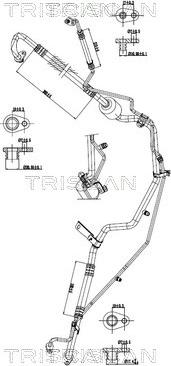 Triscan 9010 28078 - Conduite à haute / basse pression, climatisation droxauto.com
