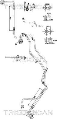 Triscan 9010 28077 - Conduite à haute / basse pression, climatisation droxauto.com