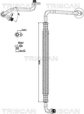 Triscan 9010 28100 - Conduite à haute / basse pression, climatisation droxauto.com