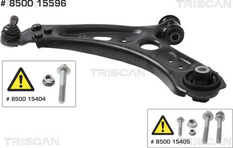 Triscan 8500 15596 - Bras de liaison, suspension de roue droxauto.com