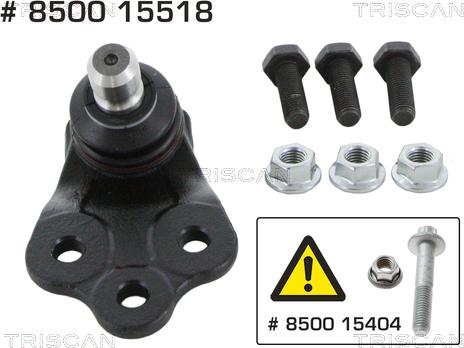 Triscan 8500 15518 - Rotule de suspension droxauto.com