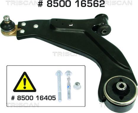 Triscan 8500 16562 - Bras de liaison, suspension de roue droxauto.com