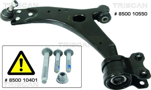 Triscan 8500 10550 - Bras de liaison, suspension de roue droxauto.com